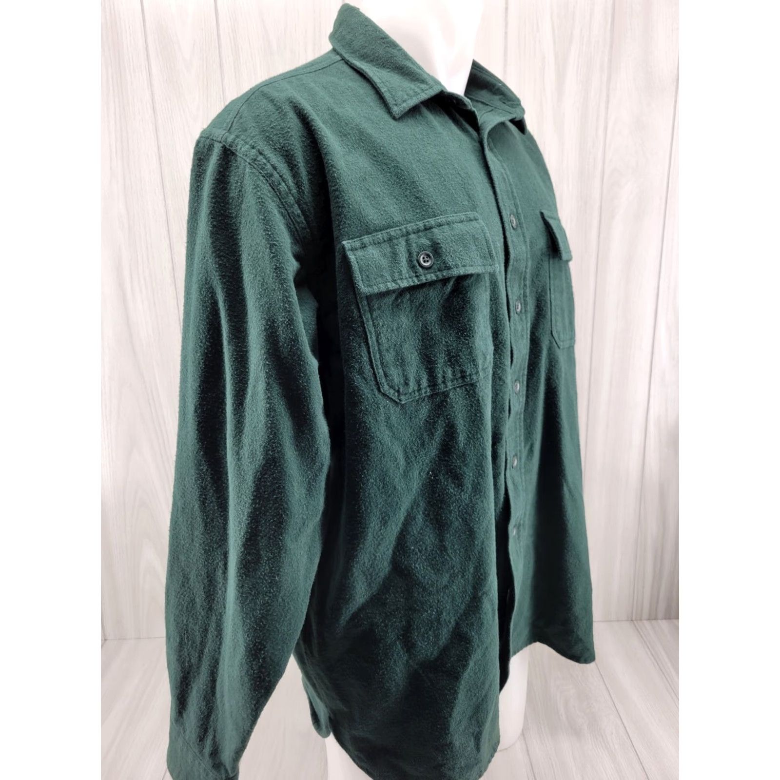Vintage VINTAGE? No. (But follow structure) LL BEAN CHAMOIS Fleece Button Down Long Sleeve Shirt Jacket Men XL Regular Size US XL / EU 56 / 4 - 4 Thumbnail