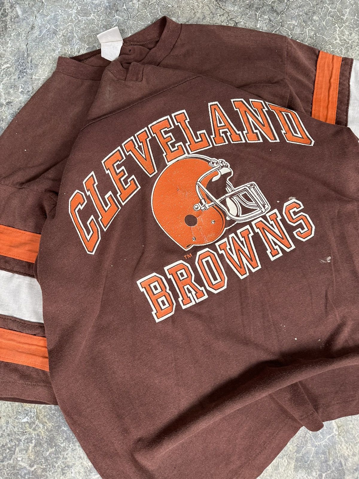 NFL × Vintage Vintage Sun Faded Cleveland Browns Jersey Tee Size US L / EU 52-54 / 3 - 2 Thumbnail