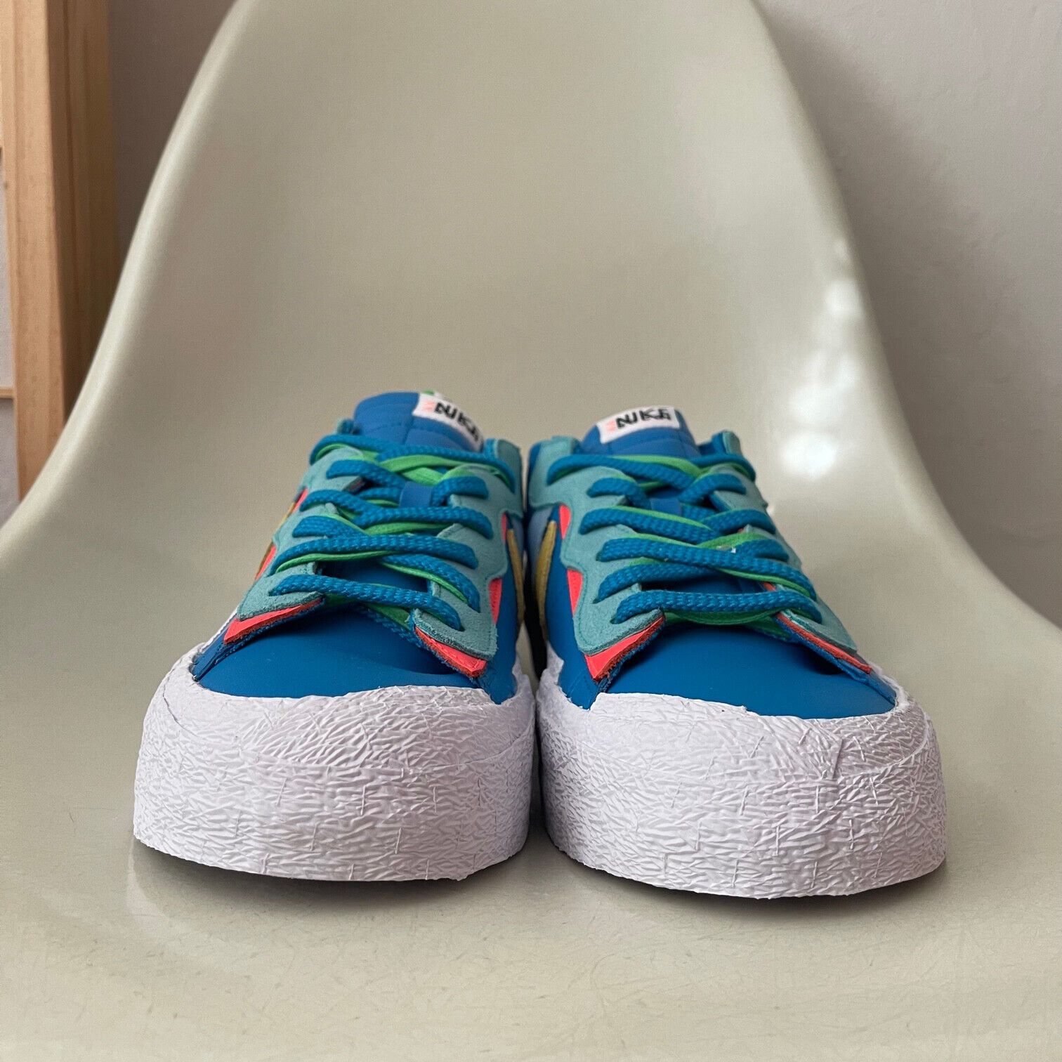 Kaws × Nike × Sacai Blazer Low Neptune Blue NEW Size US 14 / EU 47 - 4 Thumbnail