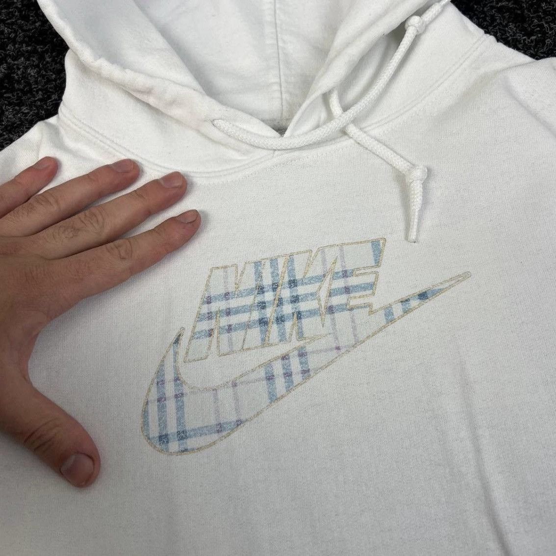 Vintage Nike vintage bootleg hoodie big print boxy fit 90s Size US L / EU 52-54 / 3 - 5 Thumbnail