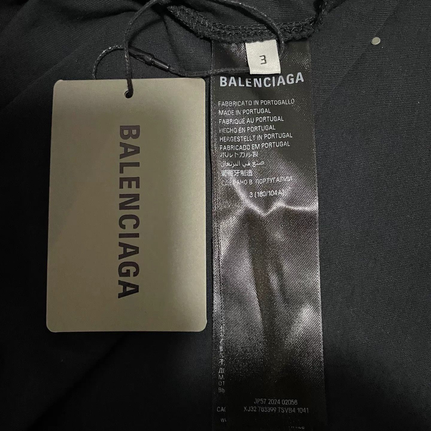 Balenciaga Balenciaga 25ss Phantom Fade Distressed Frayed Hem SS Size US L / EU 52-54 / 3 - 3 Thumbnail