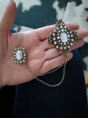 Other British Style Rhinestone Brooch Broach Pin Gifts For Him Size ONE SIZE - 2 Thumbnail
