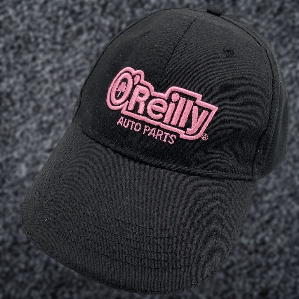 Pinko O'Reilly Auto Parts Hat Cap Adjustable Strap Back Mens Black Pink Baseball Logo One Size Size ONE SIZE - 1 Thumbnail