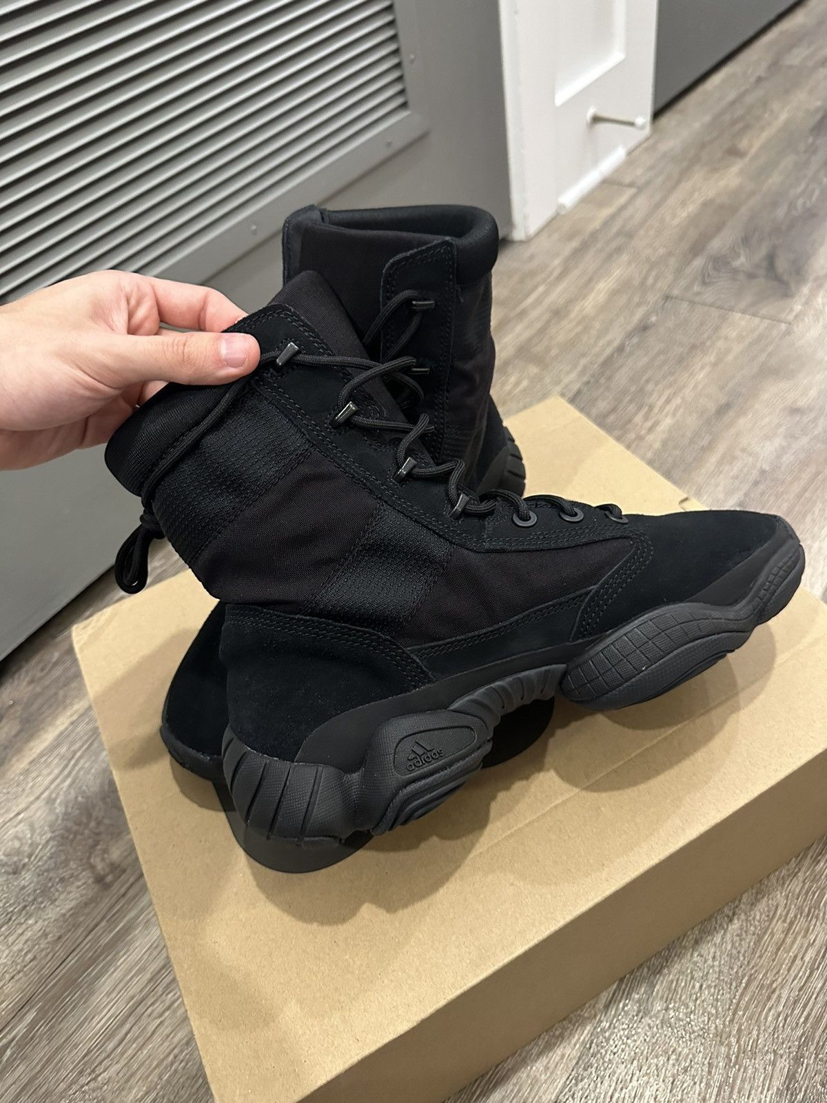 Adidas Yeezy 500 High Tactical Boot Utility Black | Grailed