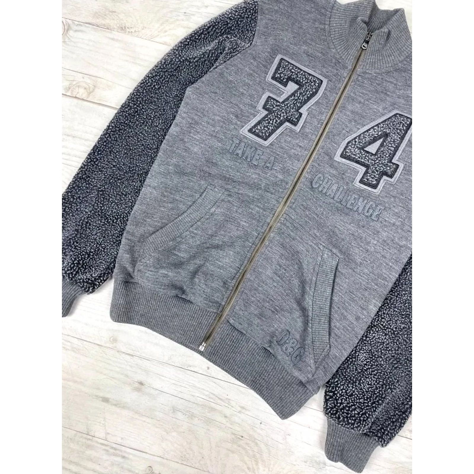 Dolce & Gabbana VINTAGE Dolce&Gabbana Jacket Men Size S Gray Bomber Logo 74 Take A Challenge NS Size US S / EU 44-46 / 1 - 3 Thumbnail