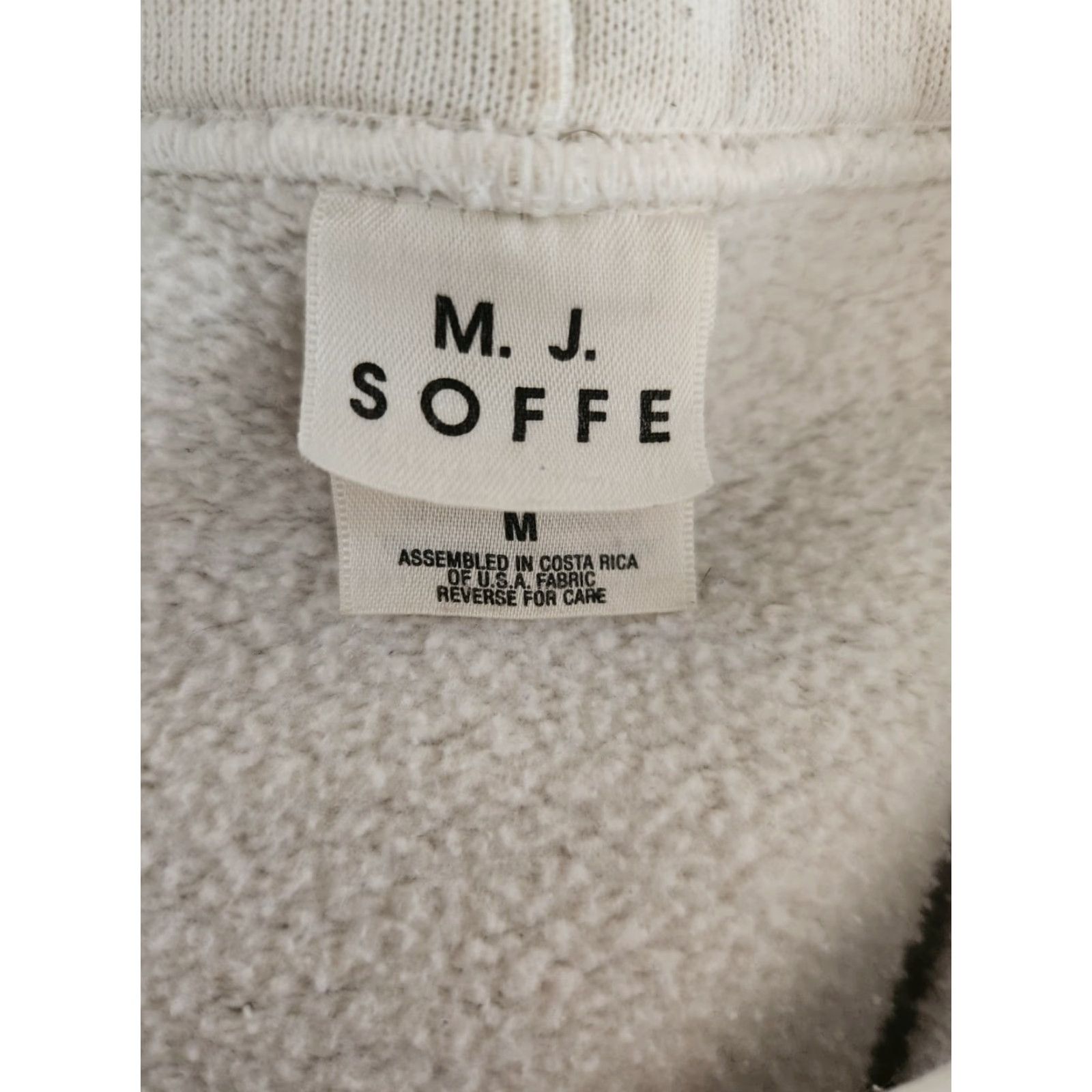 Soffe VINTAGE Michigan Wolverines White Hoodie Sweatshirt Shirt Mens Adult Medium 1990s Cotton Blend MJ Soffe Size US M / EU 48-50 / 2 - 2 Thumbnail