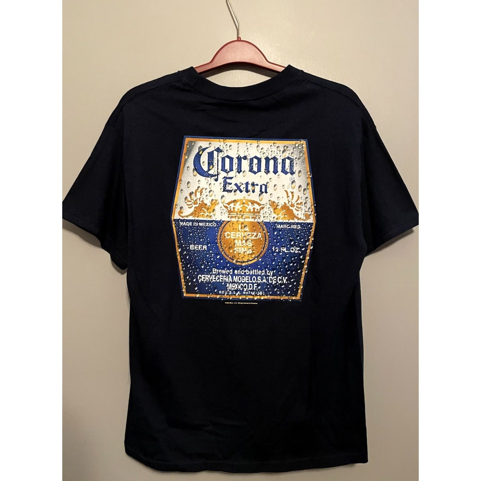 Vintage VINTAGE Corona Extra Beer T-Shirt Mens L Blue 2005 Y2K Cotton Short Sleeve Shirt Size US L / EU 52-54 / 3 - 4 Thumbnail