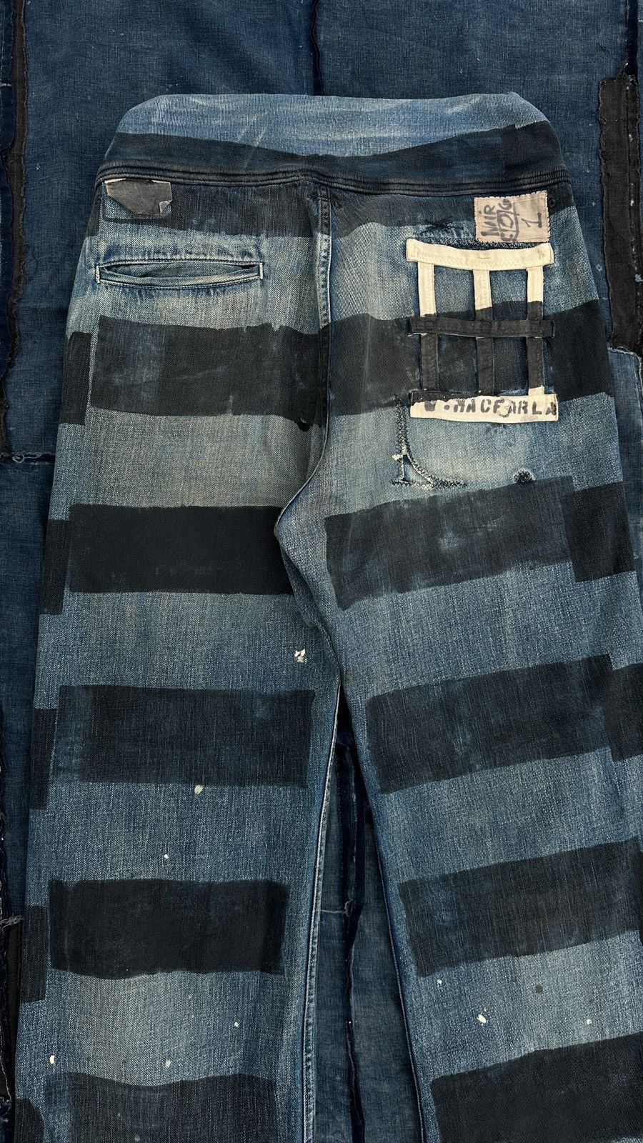 Kapital Kapital Kountry redux Prisoner Painted prison Denim Pant Size US 34 / EU 50 - 7 Thumbnail