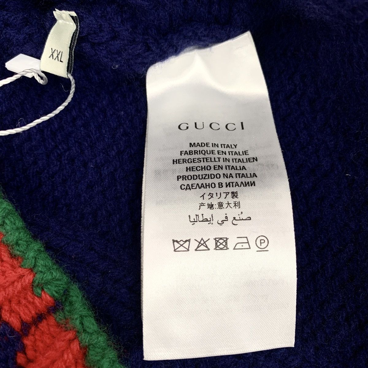 Gucci Gucci Blue Striped Wool Knit Cardigan Coat K26WX Size XXL / US 16-18 / IT 52-54 - 6 Thumbnail