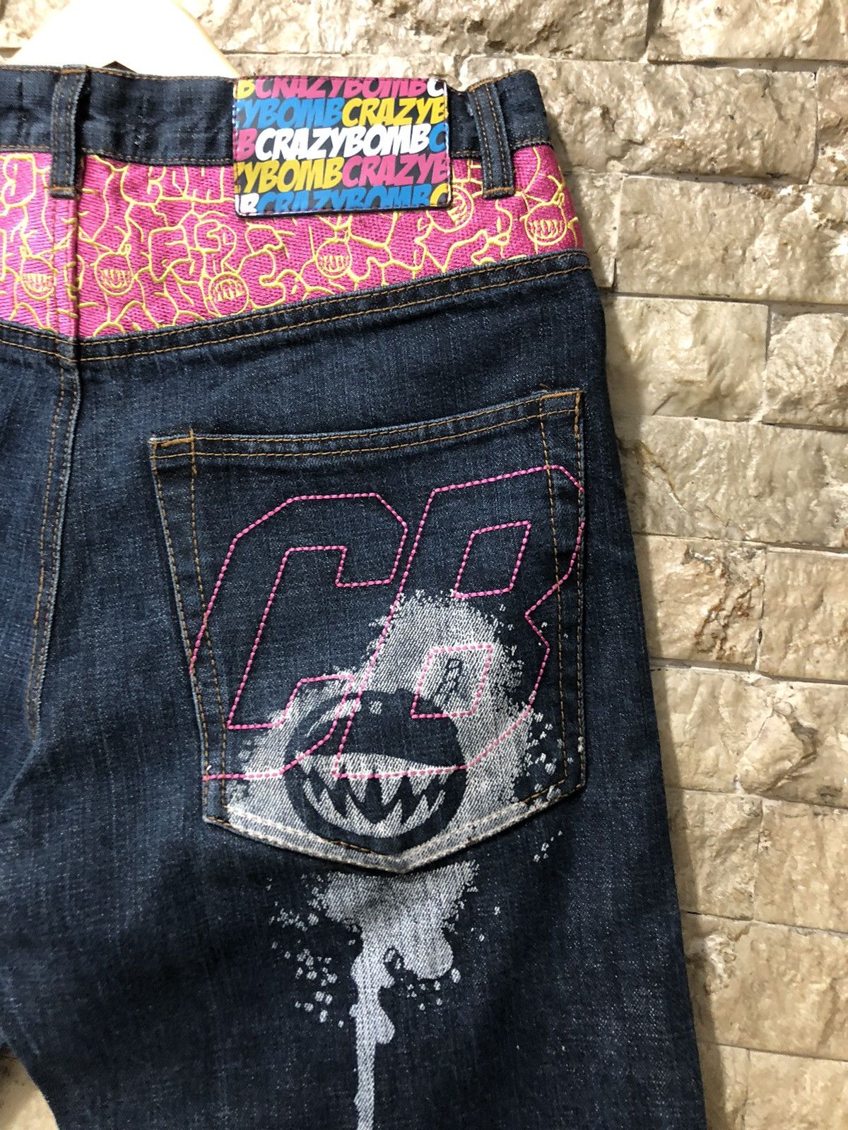Beauty Beast × Japanese Brand Crazy Bomb Paint Splatter Denim Size US 30 / EU 46 - 3 Thumbnail