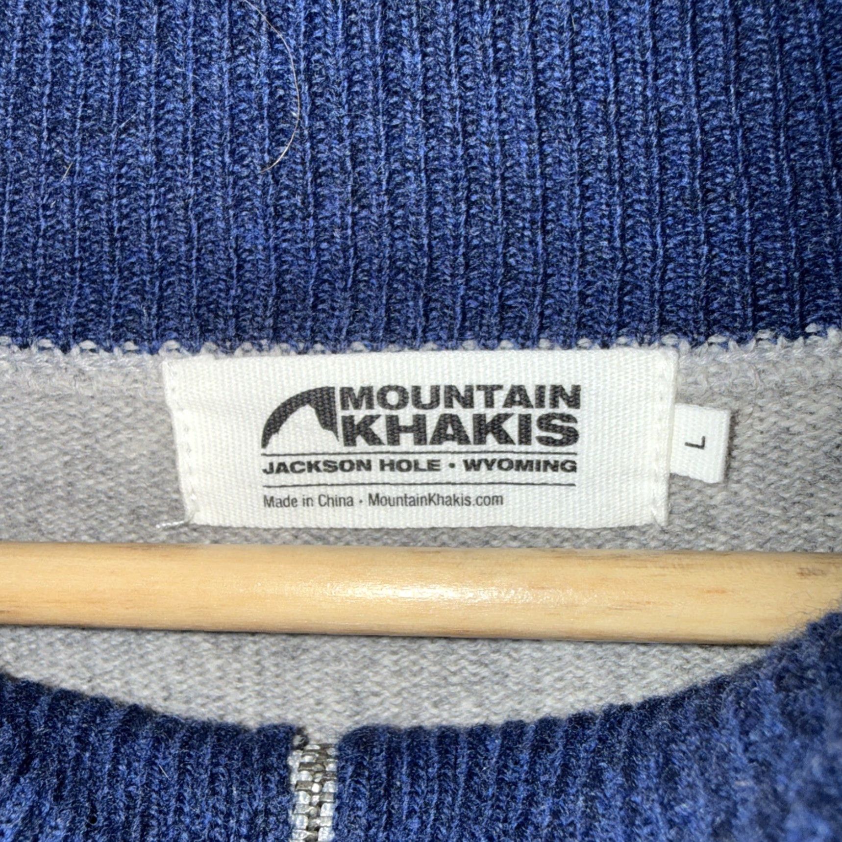 Mountain Khakis VINTAGE? No. Just rearrange: Mountain Khakis Gray Half Zip Pullover Merino Wool Sweater Mens Size L Size US L / EU 52-54 / 3 - 3 Thumbnail