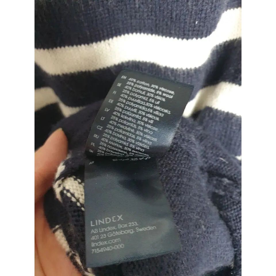 Jean Paul Gaultier Jean Paul Gaultier Lindex Casual Dress Wool Striped Size L Size L / US 10 / IT 46 - 10 Thumbnail