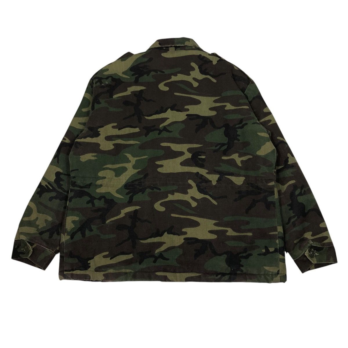 Vintage 🔥VINTAGE CHORE JACKET M-52 CARGO POCKET CAMOUFLAGE USA Size US L / EU 52-54 / 3 - 2 Thumbnail
