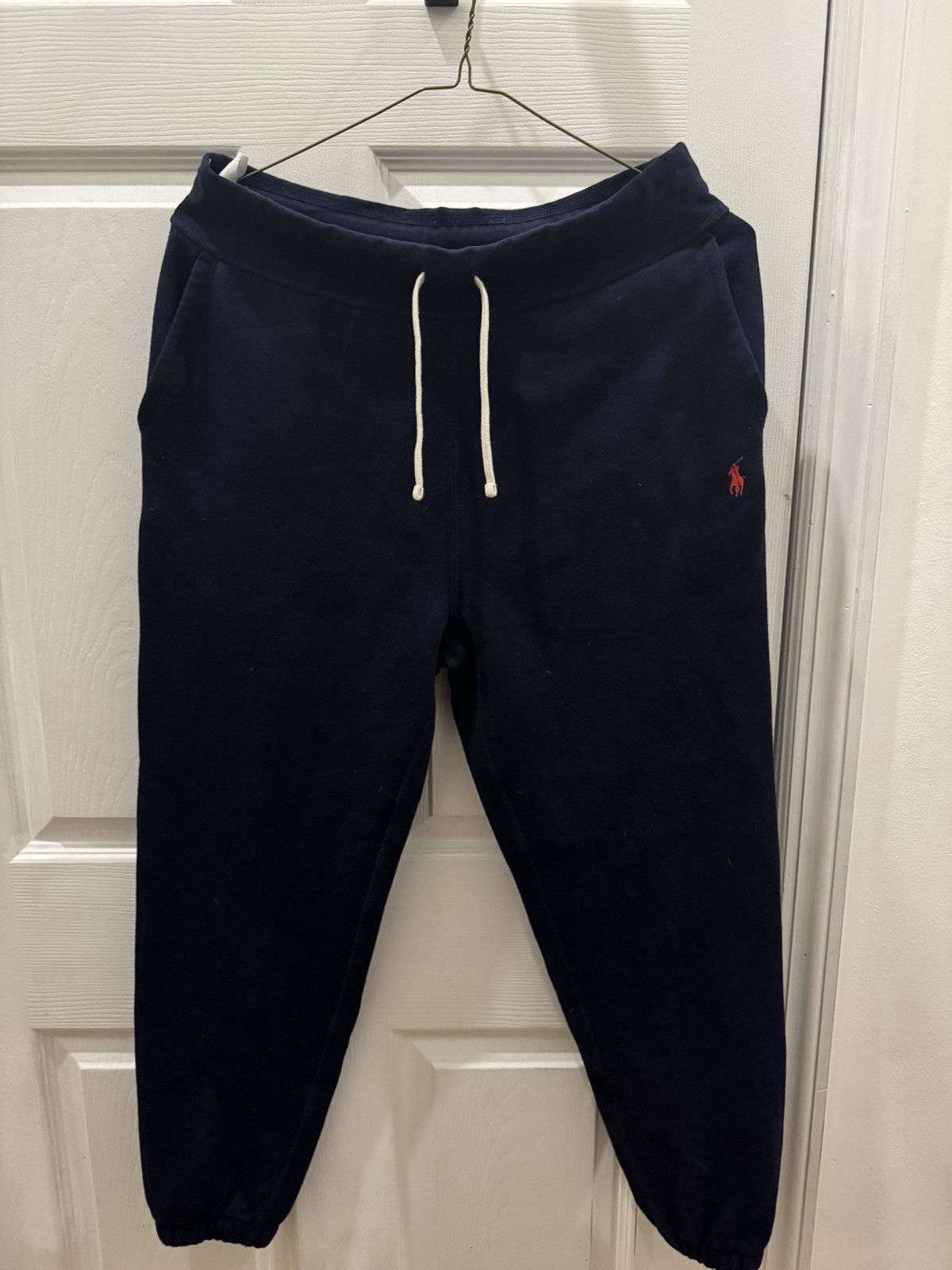 Polo Ralph Lauren Dark Blue Ralph Lauren Sweat Pants STAIN ON LEFT THIGH Size US 32 / EU 48 - 1 Thumbnail