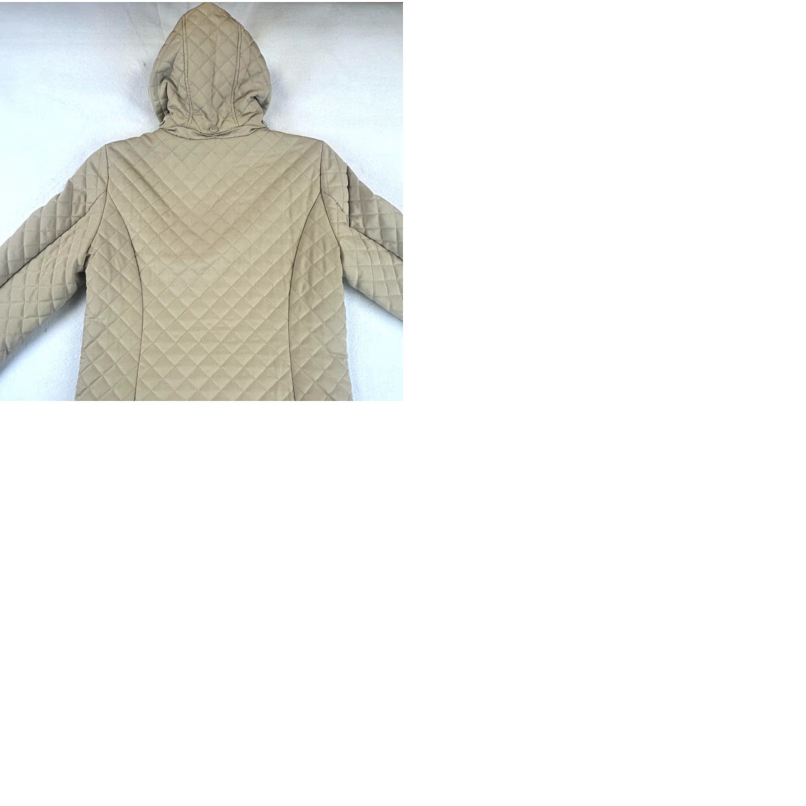 Calvin Klein Calvin Klein Womens Small Jacket Quilted Full Zip Coat Hood Sherpa Button Tan Size S / US 4 / IT 40 - 10 Thumbnail