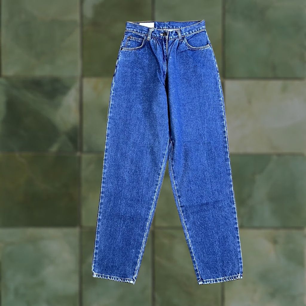 Vintage VINTAGE E.V. LTD. Jeans Womens 90s Denim High Rise Mom 27x29 Tapered Leg 100% Cotton Blue Size 27" / US 4 / IT 40 - 1 Thumbnail