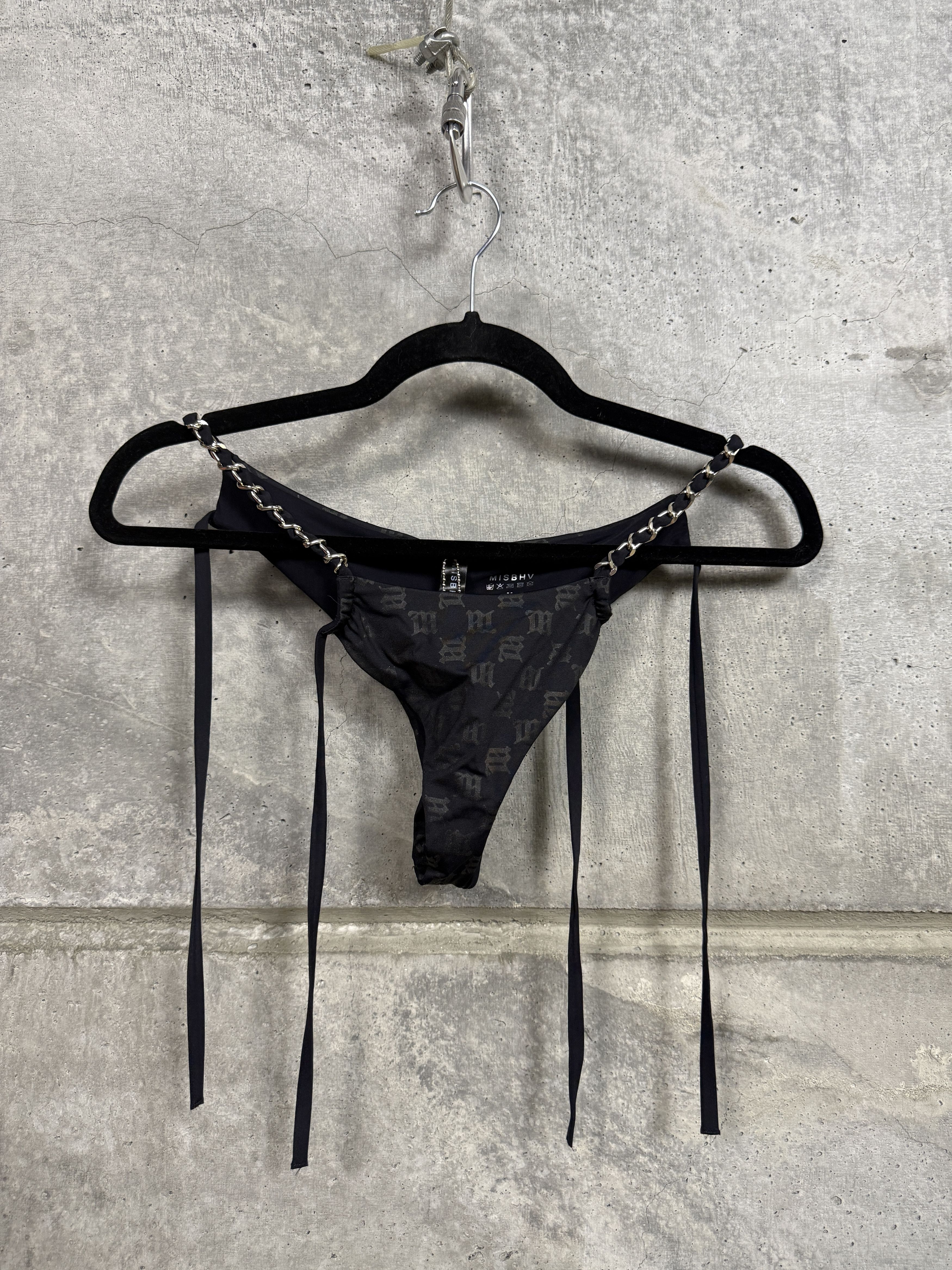 Misbhv $165 MISBHV M Chain Monogram Bikini Bottoms Size ONE SIZE - 6 Thumbnail