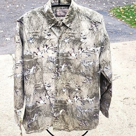 Vintage Woods & Water Outfitters Ducks Camouflage Long Slv Casual Bu Size US M / EU 48-50 / 2 - 1 Thumbnail