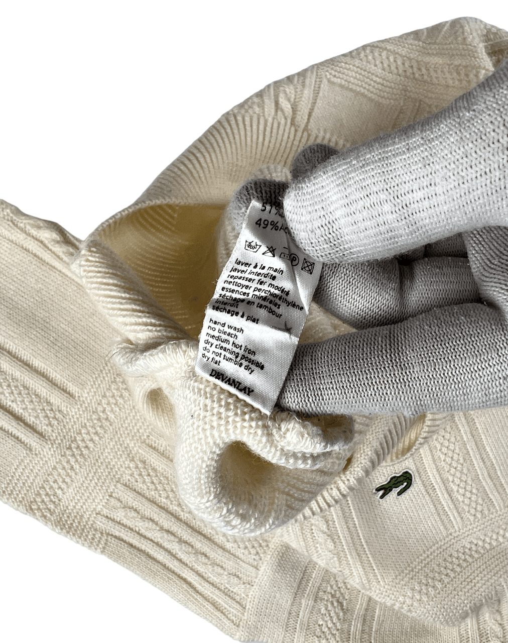 Lacoste × Vintage Vintage Lacoste Sweater s-m Size US S / EU 44-46 / 1 - 3 Thumbnail