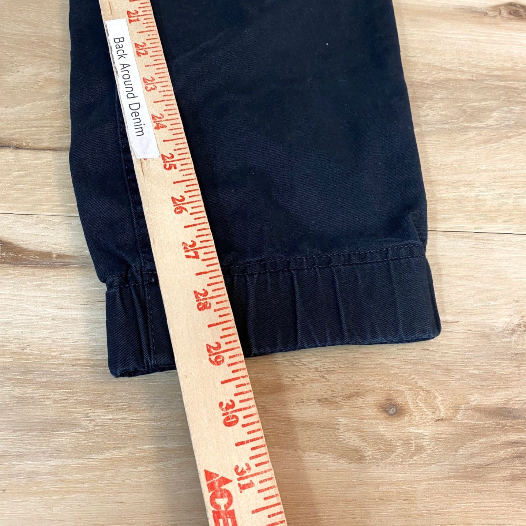 Banana Republic Banana Republic Mens Black Cotton Stretch Jogger Pants Size 33 Drawstring Size US 33 - 6 Thumbnail