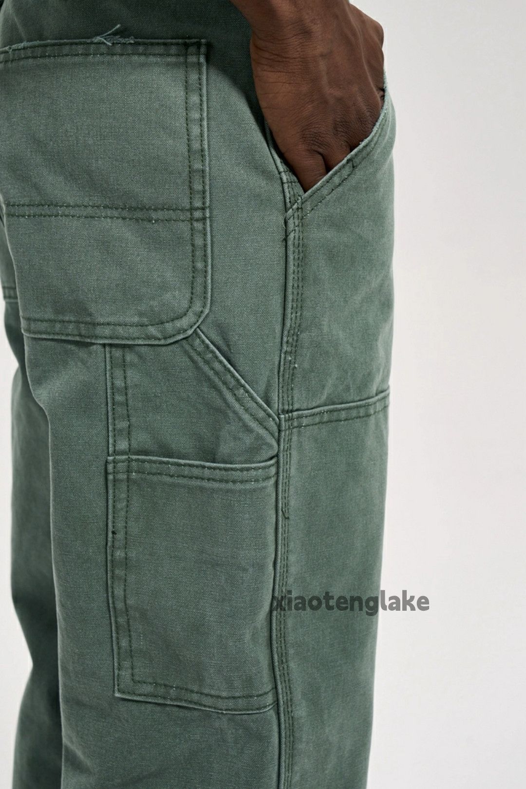 Jean × Vintage Washed faded cleanfit yuppie loose carpenter cargo pants Size US 36 / EU 52 - 3 Thumbnail
