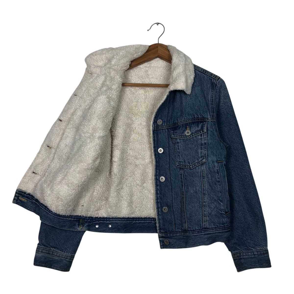 Japanese Brand 📌Vintage Trucker Denim Jacket Blanket GU Japan Issey Miyake Size US S / EU 44-46 / 1 - 13 Thumbnail