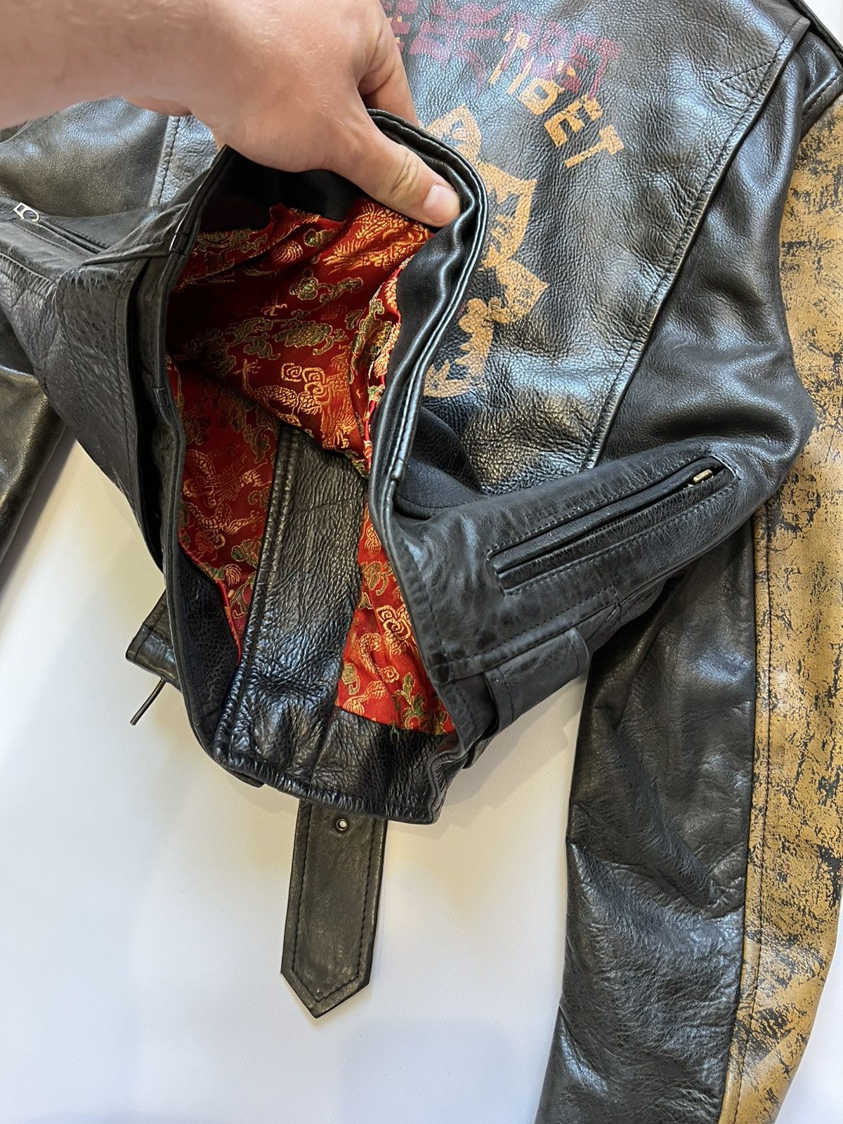 Belstaff Free Tibet Belstaff Leather Jacket Moto Black Brown Limited Size US XS / EU 42 / 0 - 16 Thumbnail