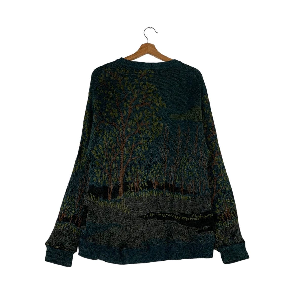 Vintage ST LAWRENCE Villa Graphics Knitted Sweater #1379-C62 Size US L / EU 52-54 / 3 - 7 Thumbnail