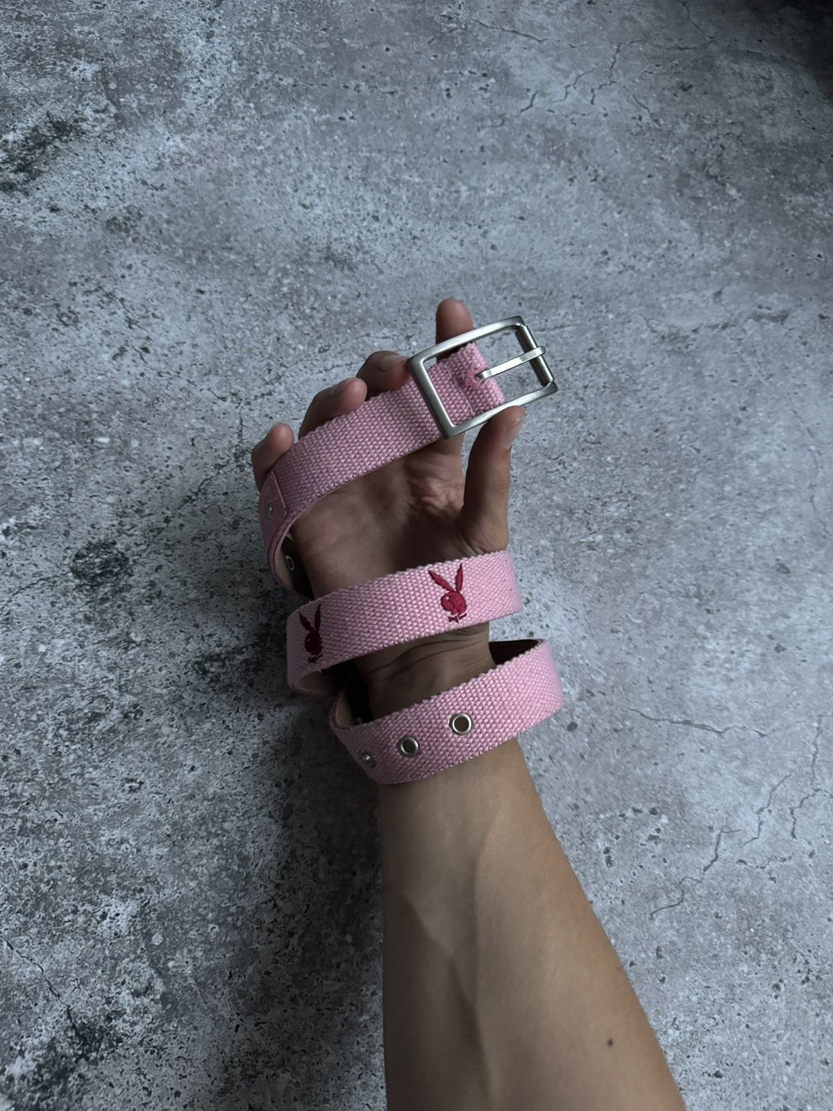 Playboy × Vintage Vintage PlayBoy leather pink Y2K belt Size ONE SIZE - 3 Thumbnail