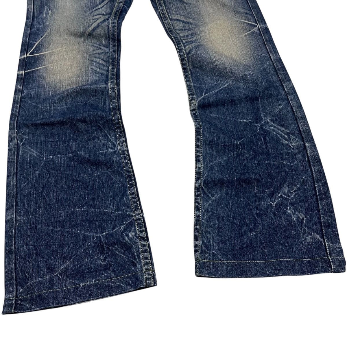 Japanese Brand Red pepper mud wash flare wing pants Size US 32 / EU 48 - 6 Thumbnail