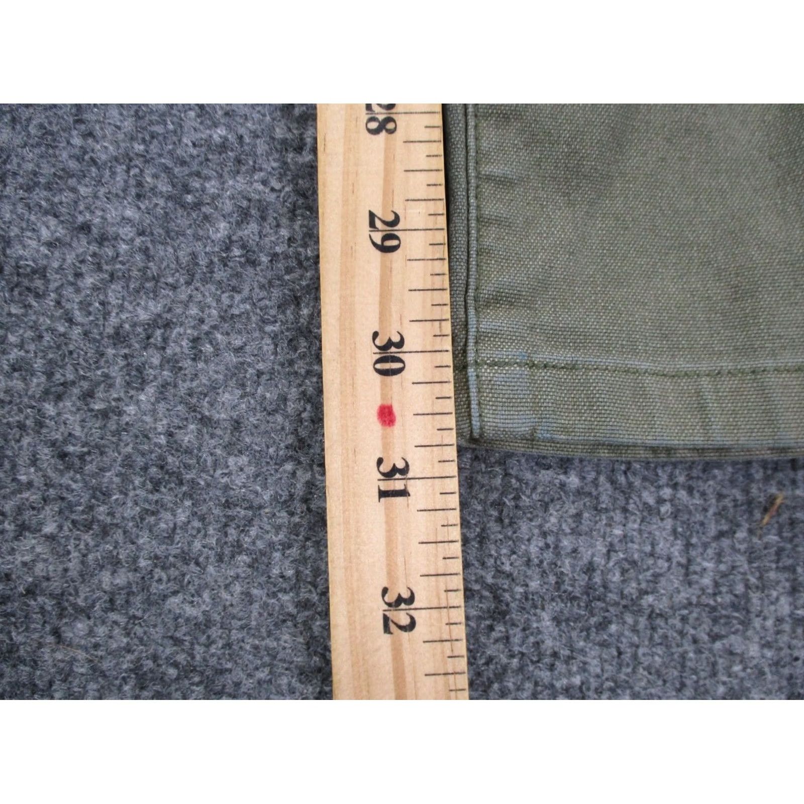Vintage Proof Mens Green Chino Pants 34x32 Straight Vintage? No. Preppy Style, 5-Pocket, Button Zip, Cotton Lycra, Regular Fit Size US 34 / EU 50 - 4 Thumbnail