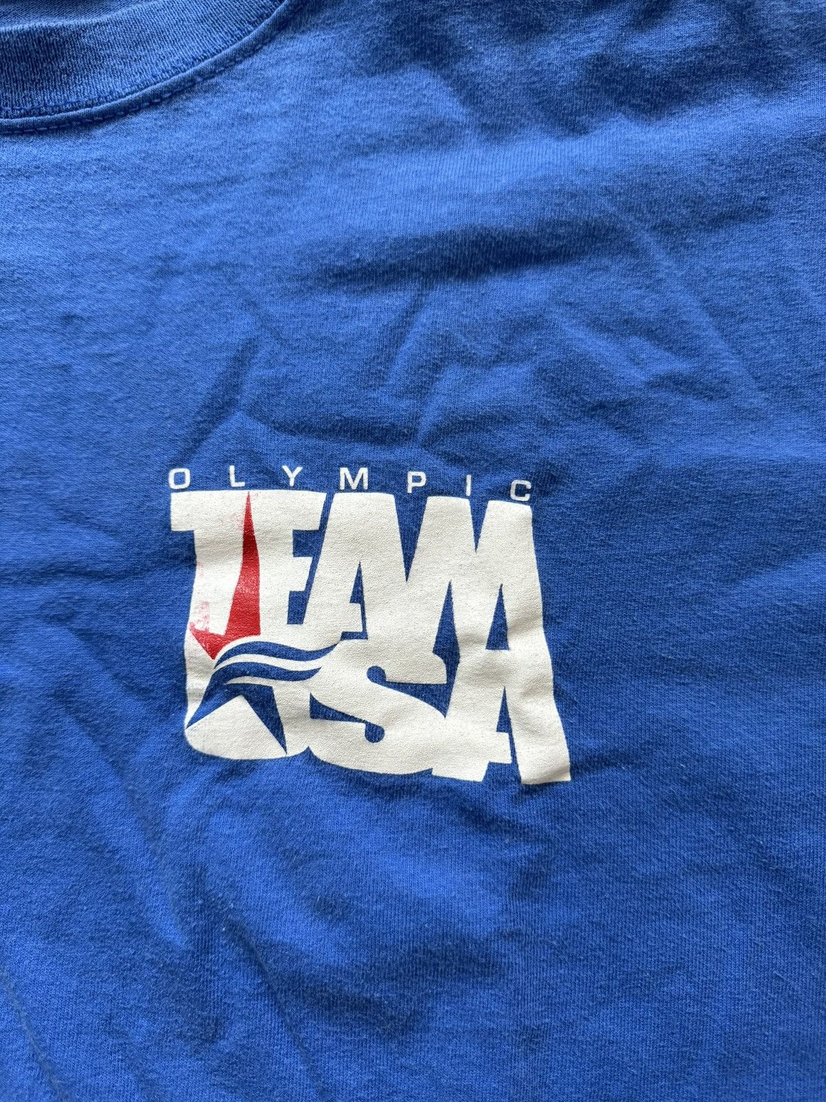 USA Olympics Retro TEAM USA Olympics Official Tee Blue (Large) Size US L / EU 52-54 / 3 - 2 Thumbnail