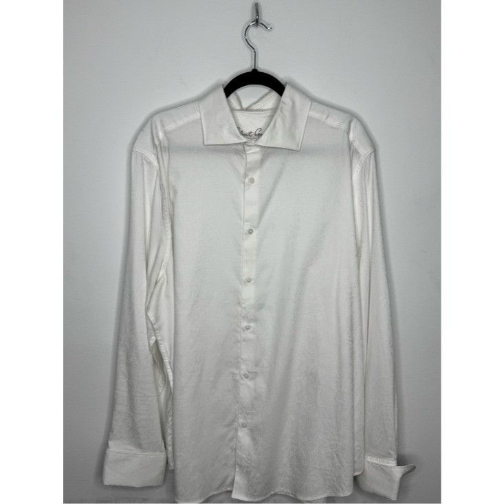 Robert Graham Robert Graham Hudson Long Sleeve Button Down Shirt White Men Size US XXL / EU 58 / 5 - 2 Thumbnail