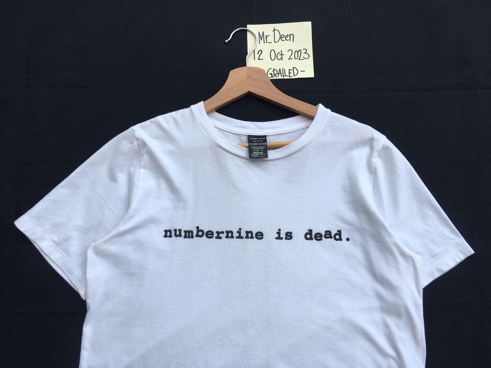 Number (N)ine Rare Number Nine is dead. Printed Tshirt Size US L / EU 52-54 / 3 - 15 Thumbnail