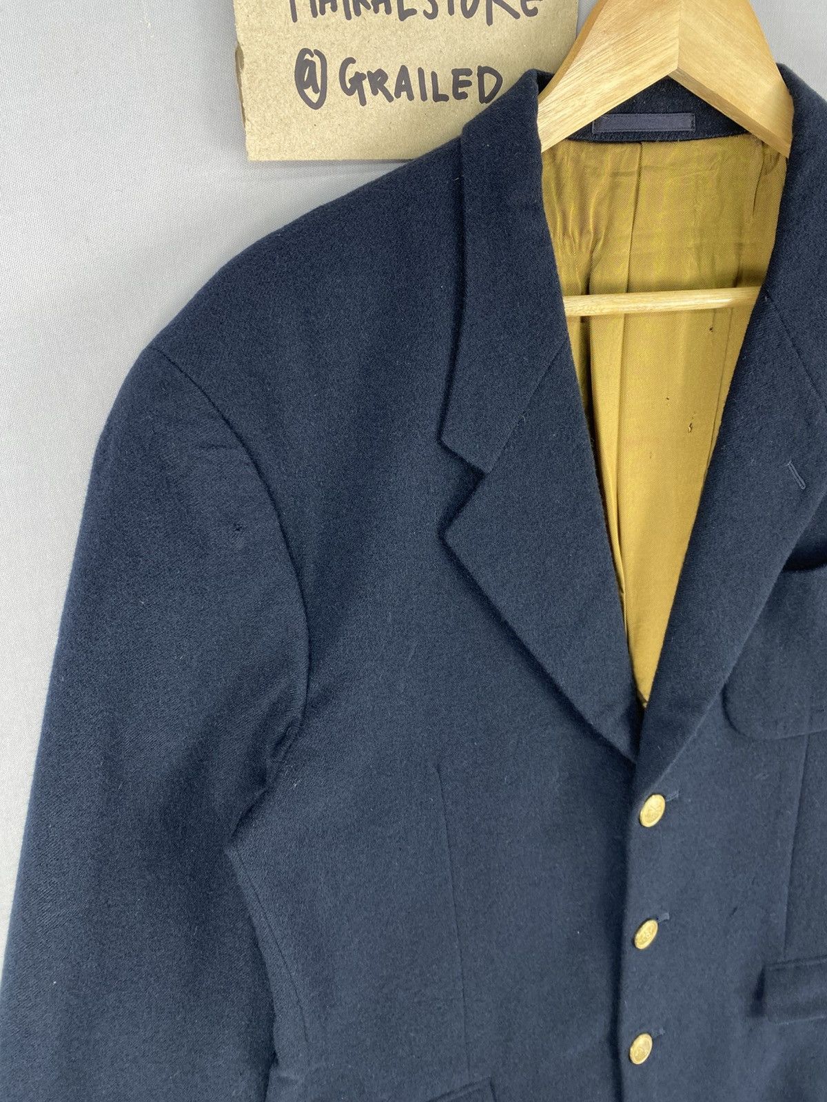 Japanese Brand Vintage Yohji Yamamoto Wool Coat Jacket Size US M / EU 48-50 / 2 - 2 Thumbnail