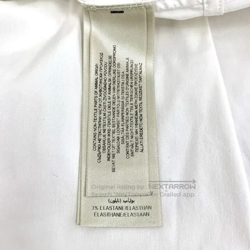Burberry Burberry White Cotton Blend Long Sleeve Shirt. Size XS / US 0-2 / IT 36-38 - 6 Thumbnail