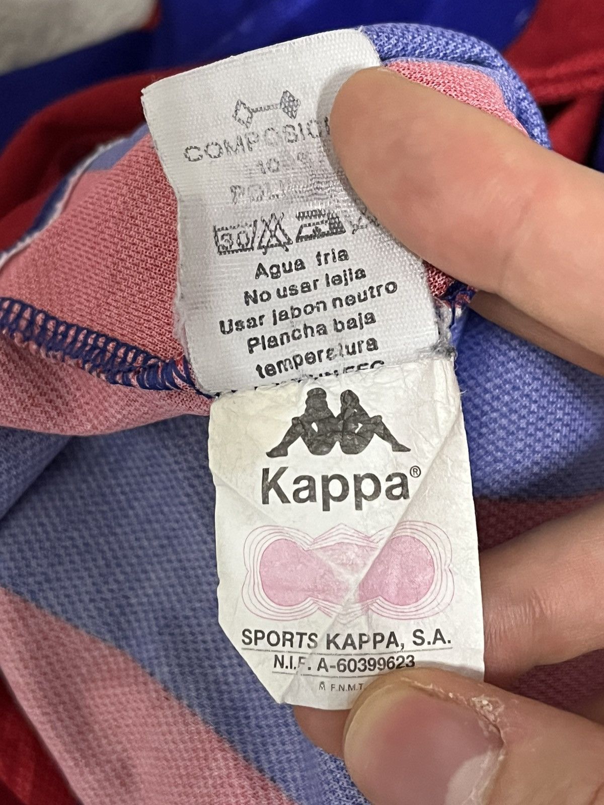 Kappa 1996-1997 FC Barcelona #10 Giovanni Football Jersey Vintage Size US XL / EU 56 / 4 - 15 Thumbnail