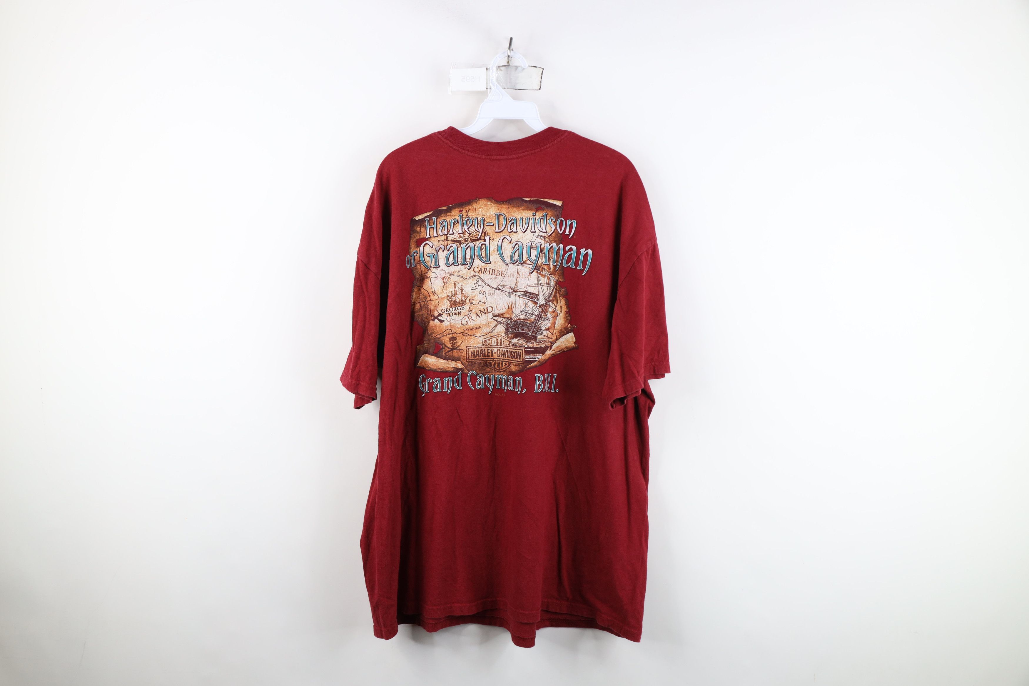 Harley Davidson Vintage Y2K Harley Davidson Tribal Short Sleeve T-Shirt Red Size US XXL / EU 58 / 5 - 12 Thumbnail