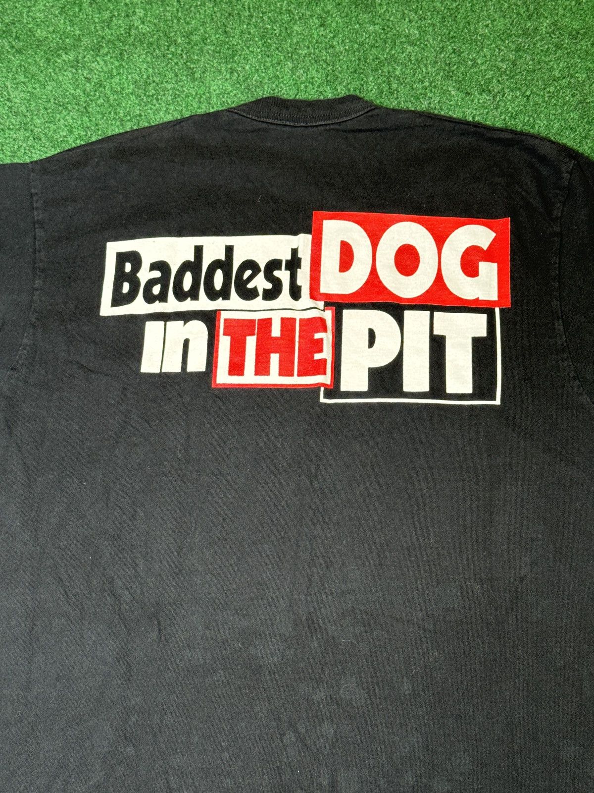 Fruit Of The Loom × Vintage Vintage 90s Red Dog Nascar Baddest In The Pit Mosh T Shirt Size US L / EU 52-54 / 3 - 5 Thumbnail