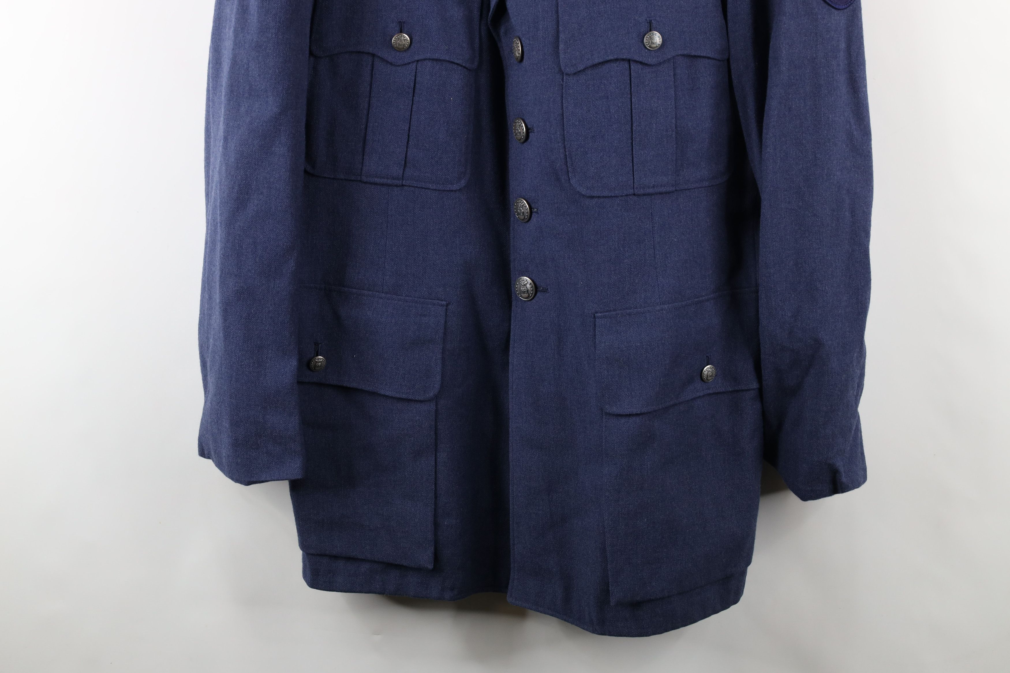 Vintage Vintage 60s Vietnam War Blue 1084 Officer Jacket Coat USA Size US L / EU 52-54 / 3 - 3 Thumbnail