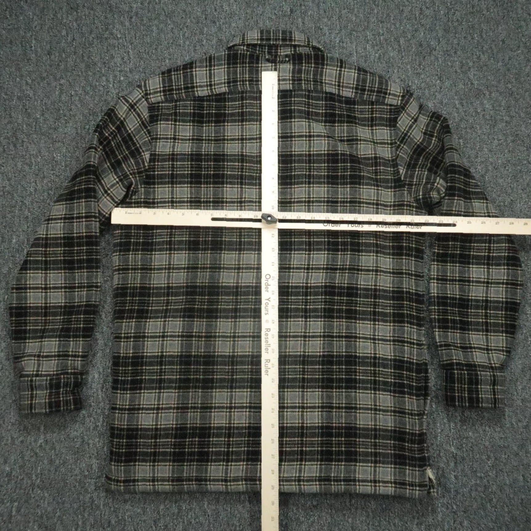 Eddie Bauer Eddie Bauer Jacket Mens Small Black Gray Plaid Sherpa Lined Wool Blend Outdoor Size US S / EU 44-46 / 1 - 5 Thumbnail