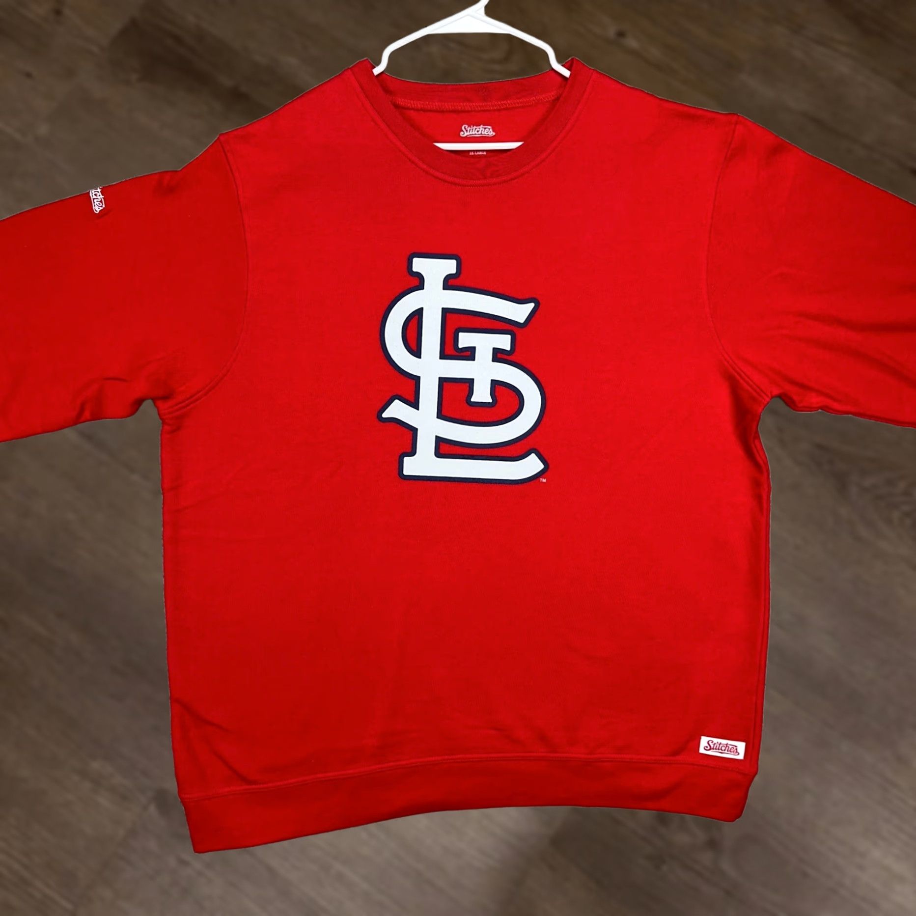 Vintage VINTAGE? No. Stitches St. Louis Cardinals Crewneck Sweatshirt Mens 2XL Red Pullover Shirt Sweatshirt Outdoor Walking Men Size US XXL / EU 58 / 5 - 1 Thumbnail