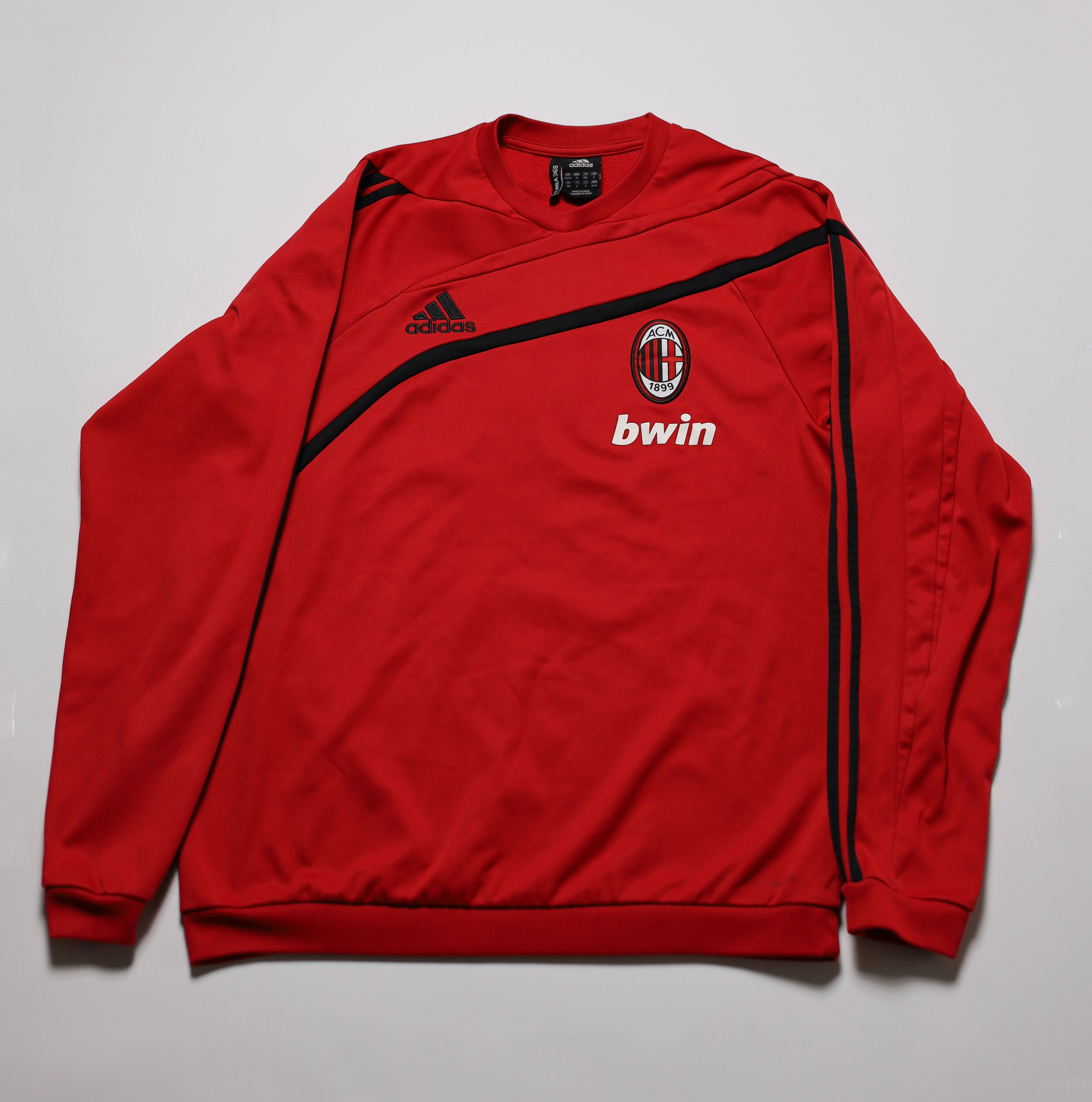 Adidas AC Milan 2009 2010 Training Sweat Top Rare Adidas Size M Size US M / EU 48-50 / 2 - 2 Thumbnail
