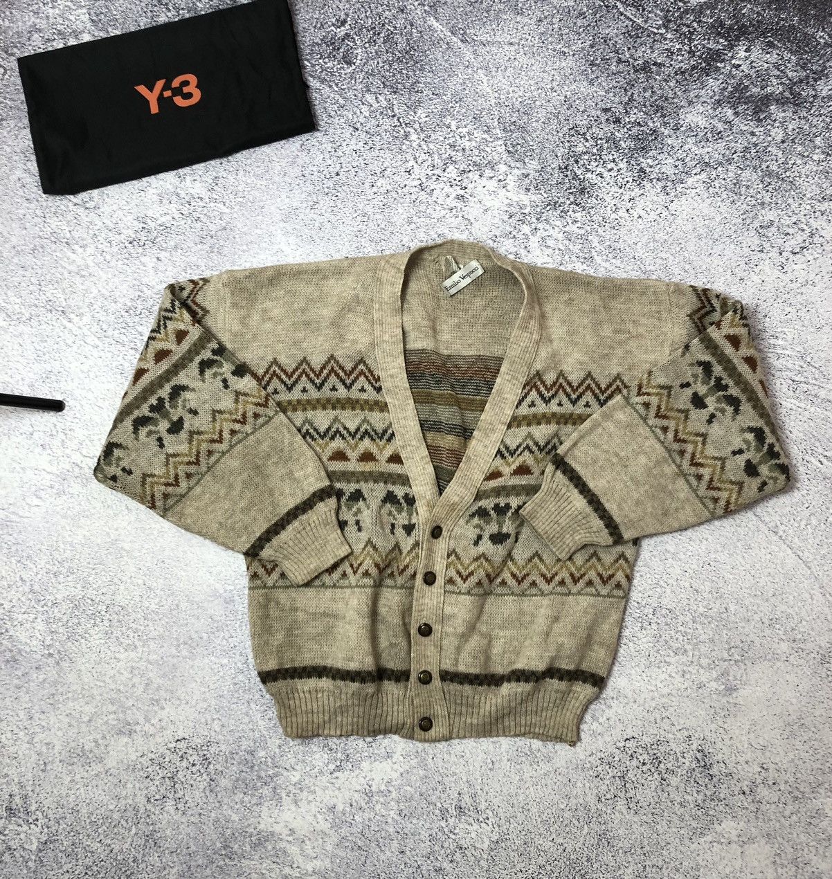 Emiliano Rinaldi × Vintage Vintage sweater Emilio Vespucci men’s size M y2k vintage usa Size US M / EU 48-50 / 2 - 1 Thumbnail