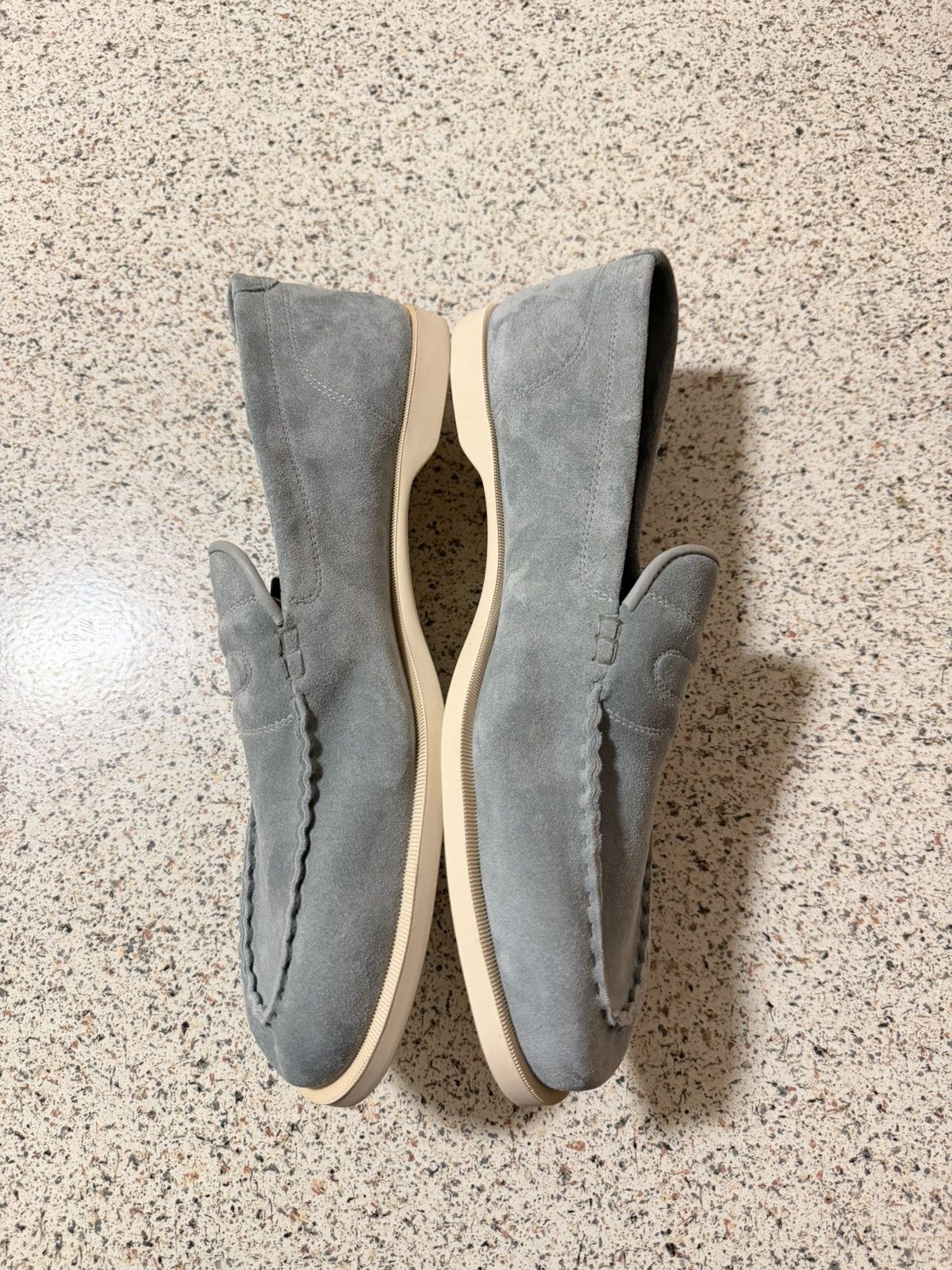 John Lobb Ice Blue Pace Suede Loafer Size US 11 / EU 44 - 3 Thumbnail
