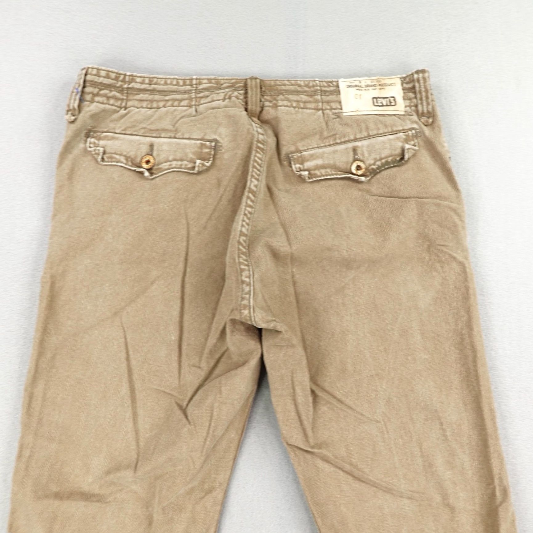 Levi's Levi's Men’s Chino Pants 36x32 Khaki Beige Relaxed Straight Canvas Cotton Workwear Casual Size US 36 / EU 52 - 5 Thumbnail
