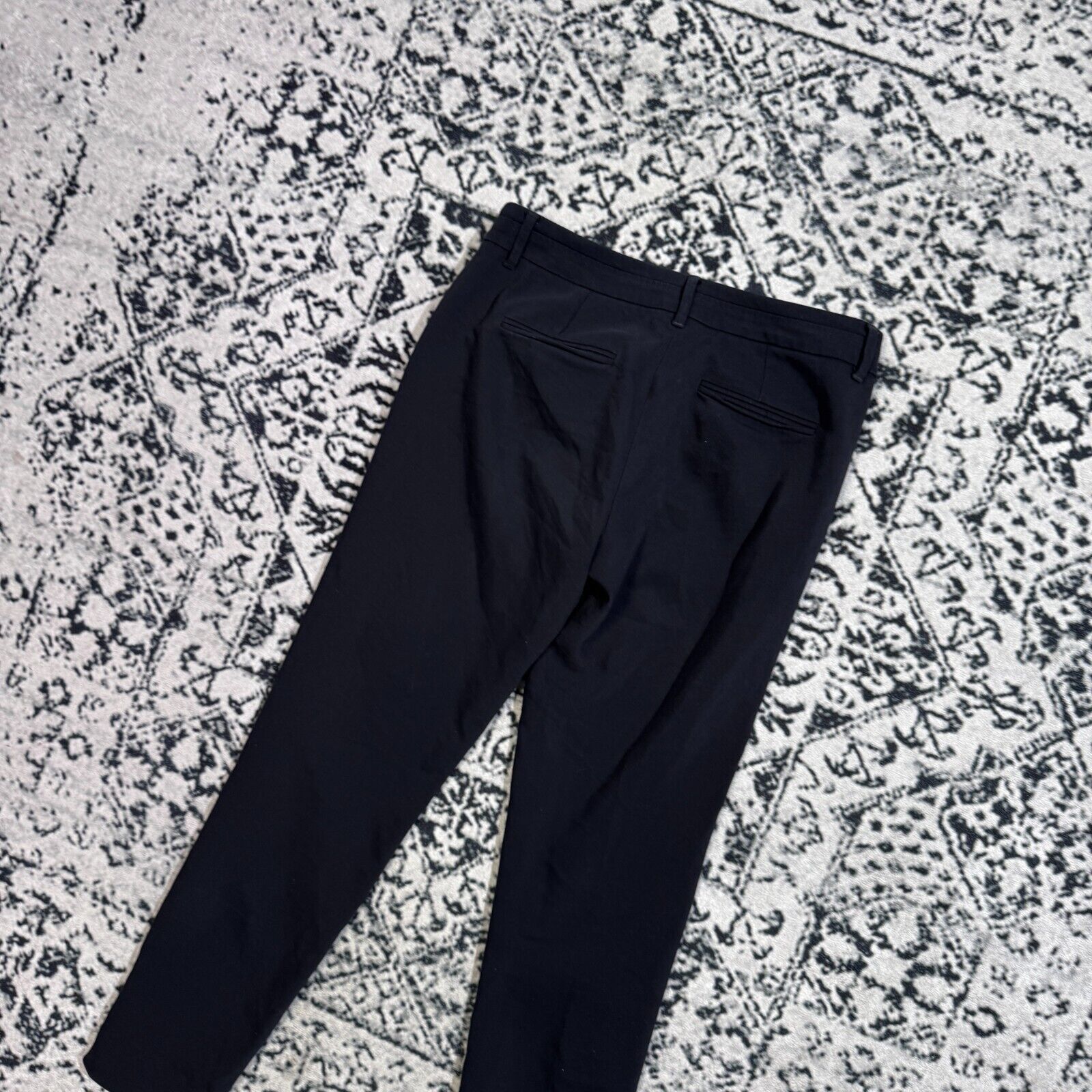 Marella × Vintage Vintage Marella Black Cotton Chino Suit Pants Size 40IT Y2K Size 30" / US 8 / IT 44 - 10 Thumbnail