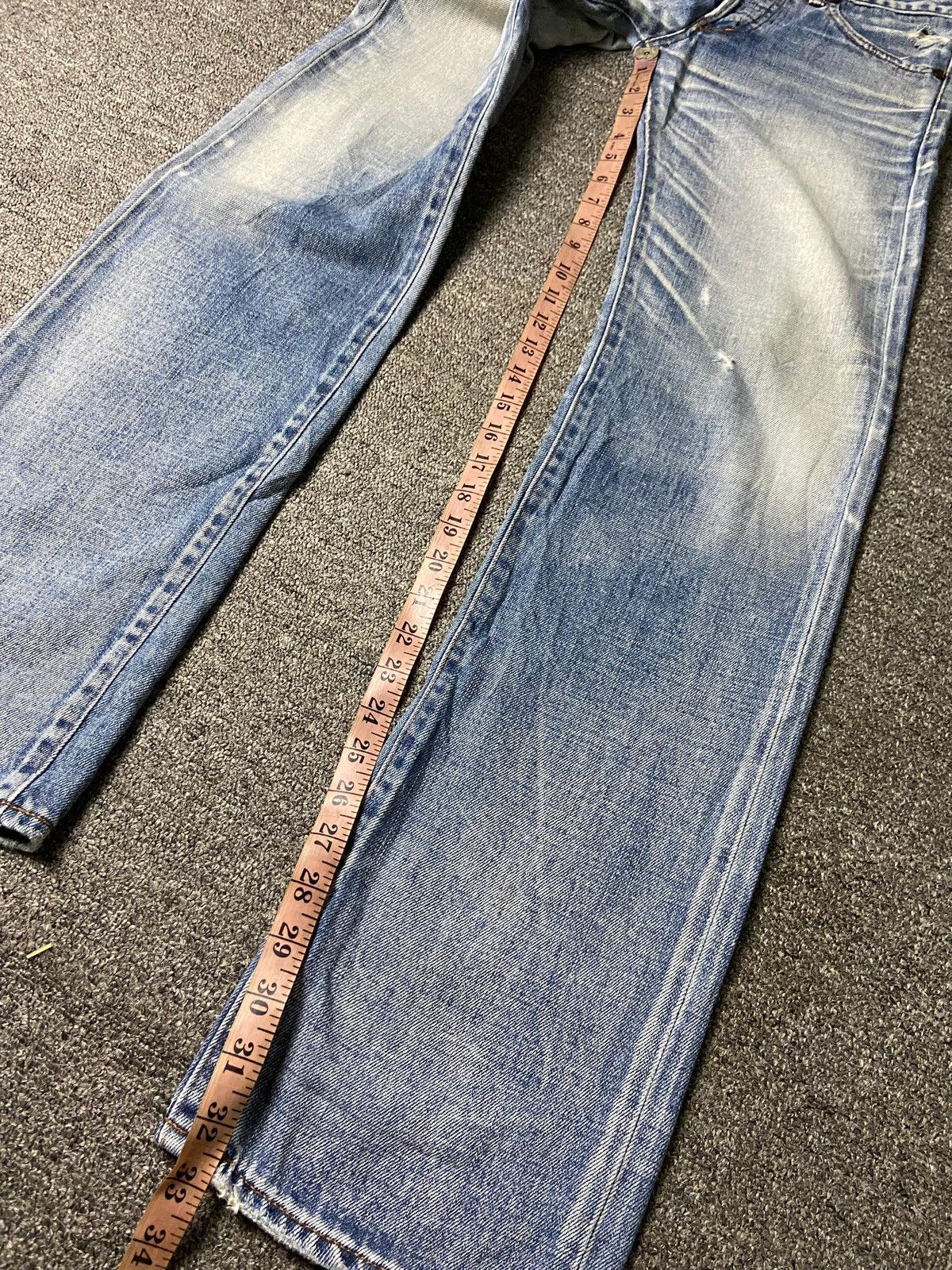Hysteric Glamour × Japanese Brand × Vintage GARMIN Brand Distressed Denim Jeans (132) Size US 29 - 3 Thumbnail