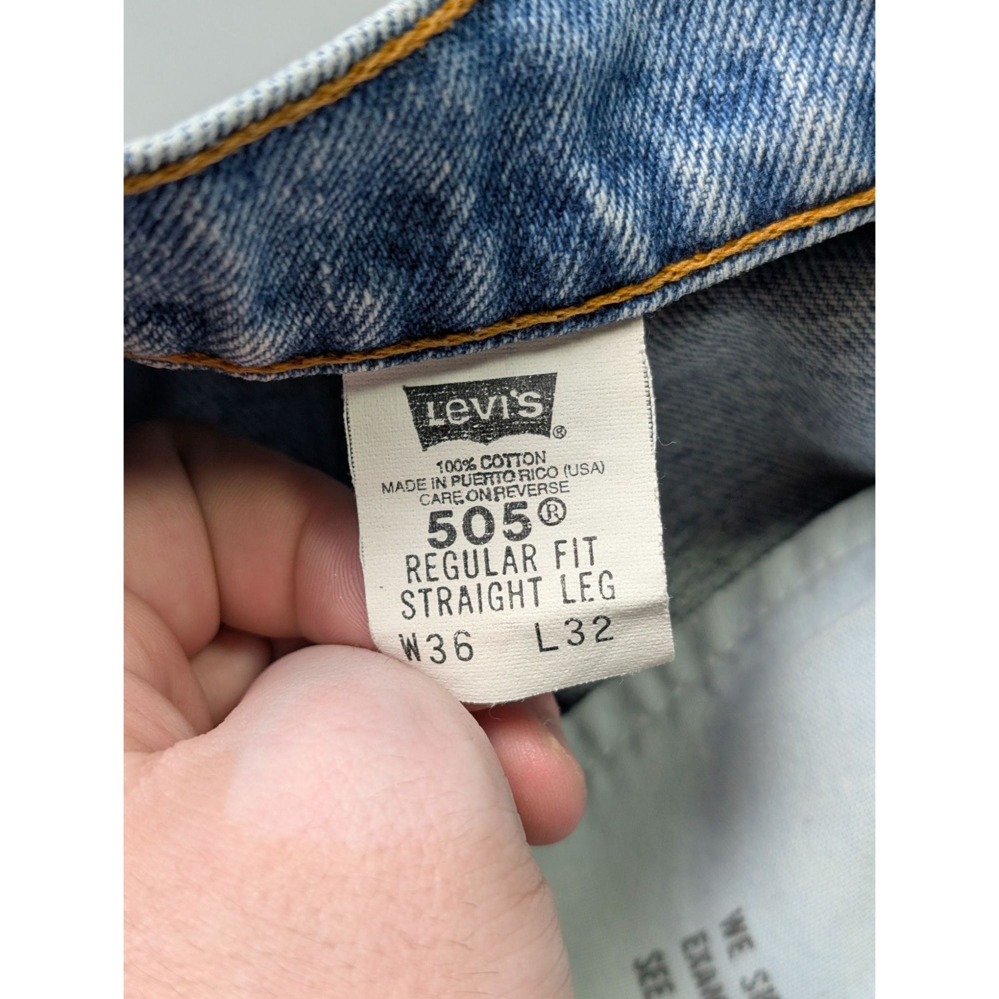 Levi's Levi's 505 Made in USA Denim Jeans Pants (Y1087) Size US 36 / EU 52 - 8 Thumbnail