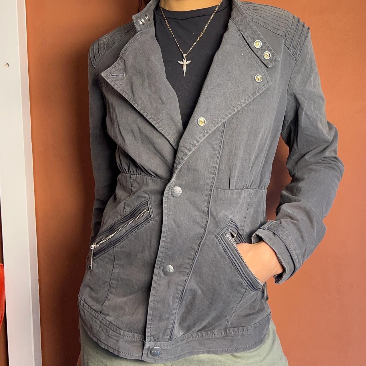 Diesel Diesel Women's Grey and White Jacket Size M / US 6-8 / IT 42-44 - 7 Thumbnail